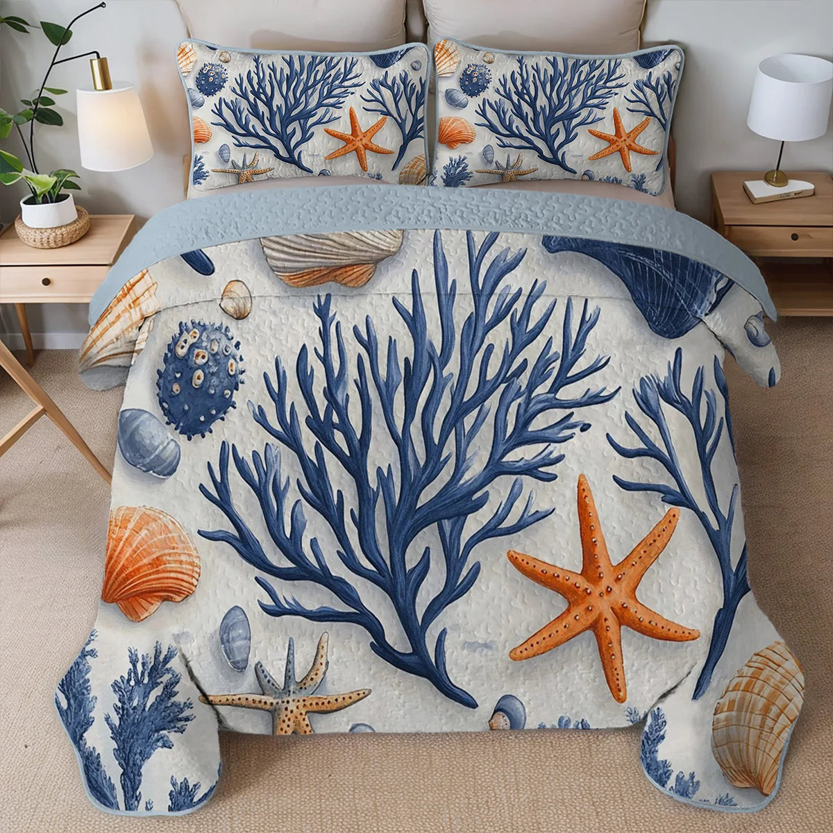 Luxury Printed Microfiber Quilt Set – Soft, Durable & Lightweight Bedding for All Seasons