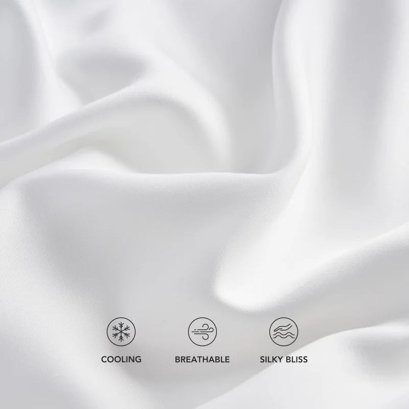 3-Piece 100% Lyocell Duvet Cover Set – 400TC Luxury Bedding