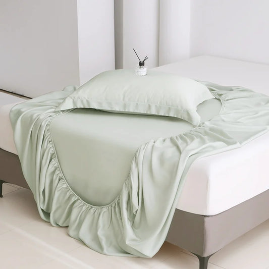 🌿 Luxury Bamboo Fitted Sheet – Silky Smooth, Cooling & Breathable Mattress Cover for 1.8m Bed | Deep Pocket 40cm
