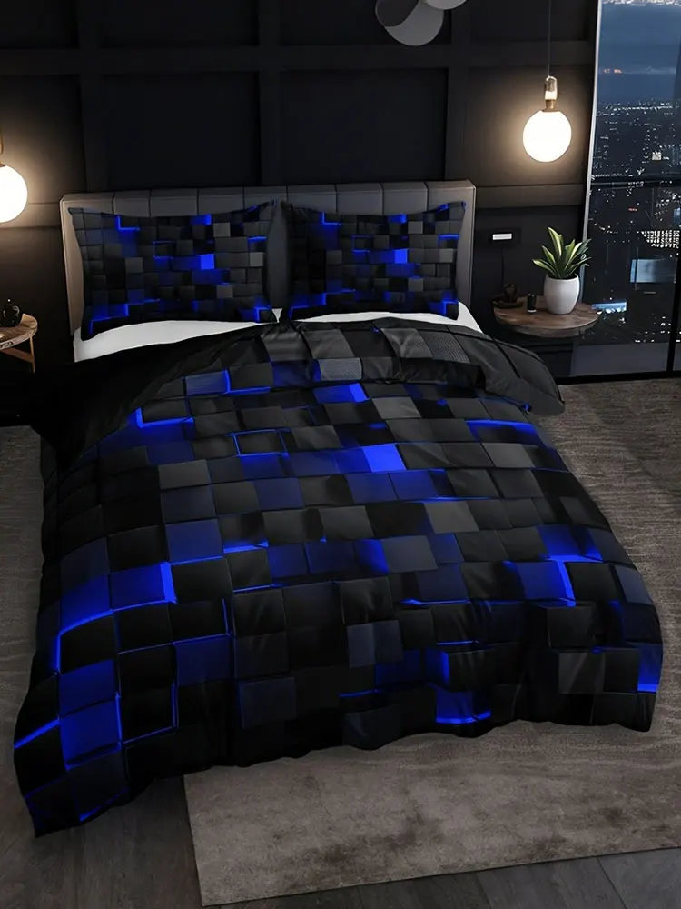 3-Piece Digital Print Quilt Cover Set(Duvet) – All-Season 🛏️🎨