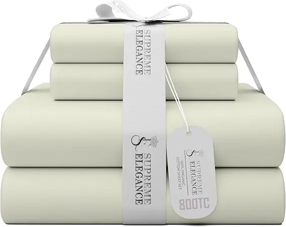 Luxury King Cotton-Polyester Sateen Sheet Set – Soft & Smooth