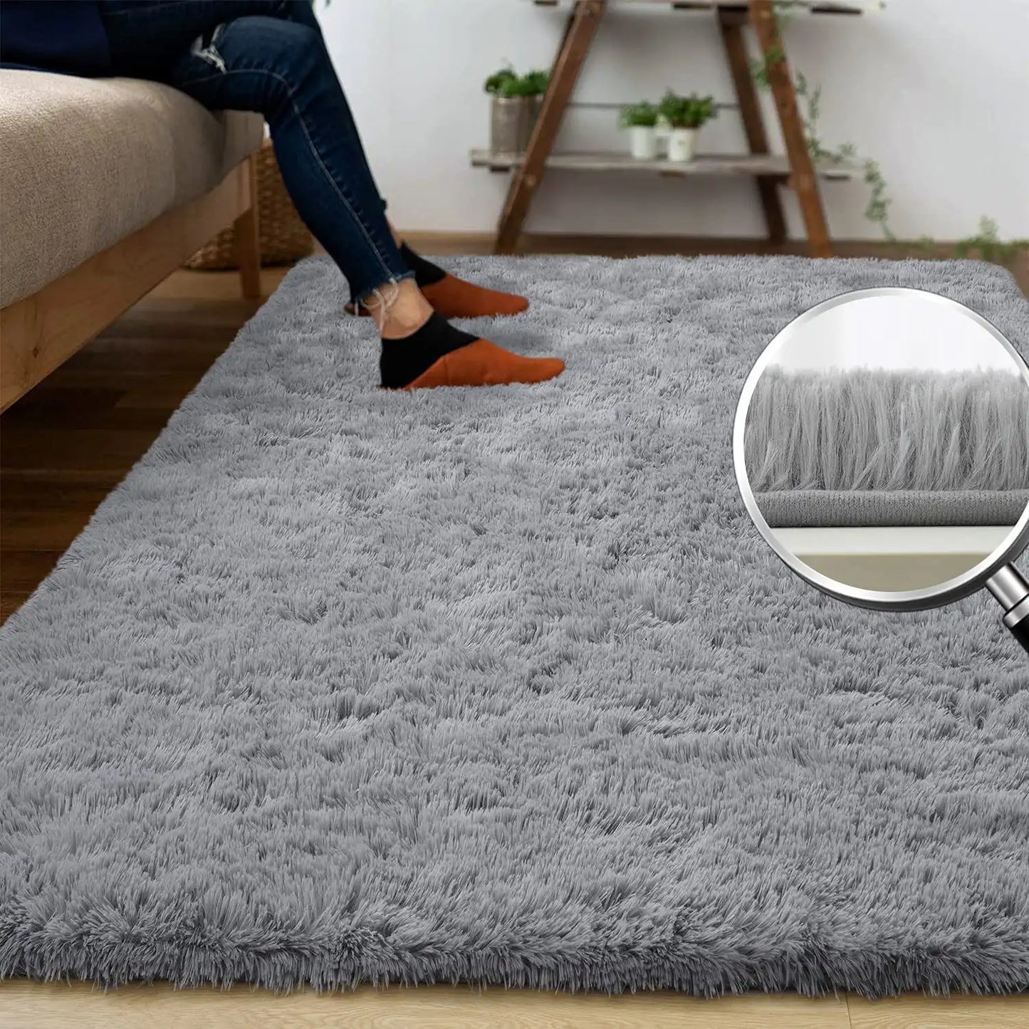 Fluffy Indoor Rug – Plush Soft Carpet, Non-Slip Durable Area Rug