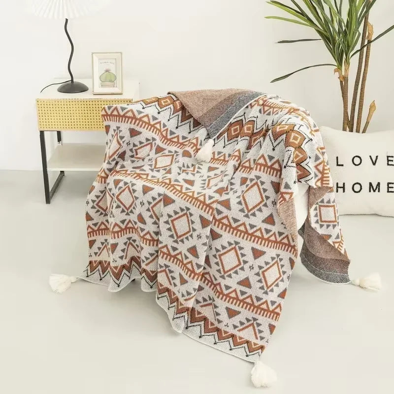 Bohemian Blanket – Soft Knit Summer Throw