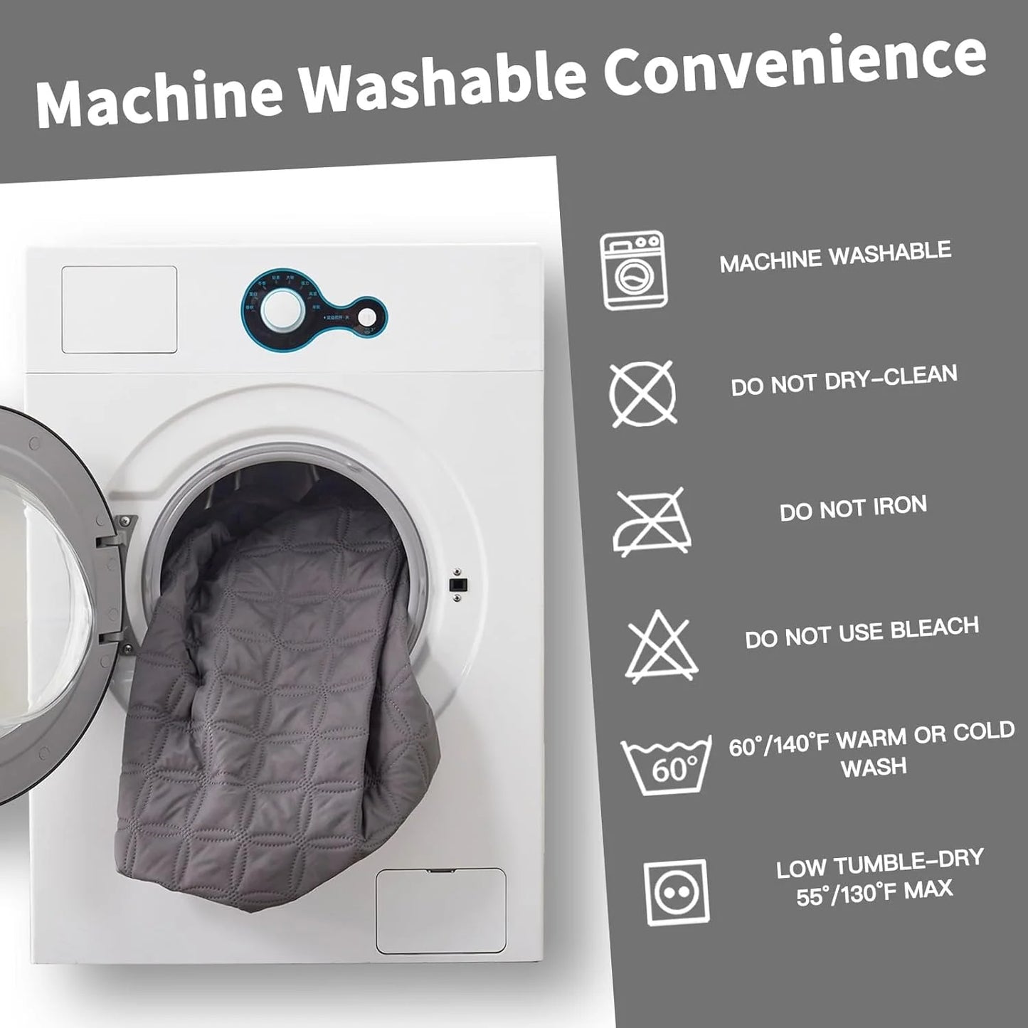 Waterproof Mattress Protector Soft Breathable Noiseless Deep Pocket Dirt-Proof Washable