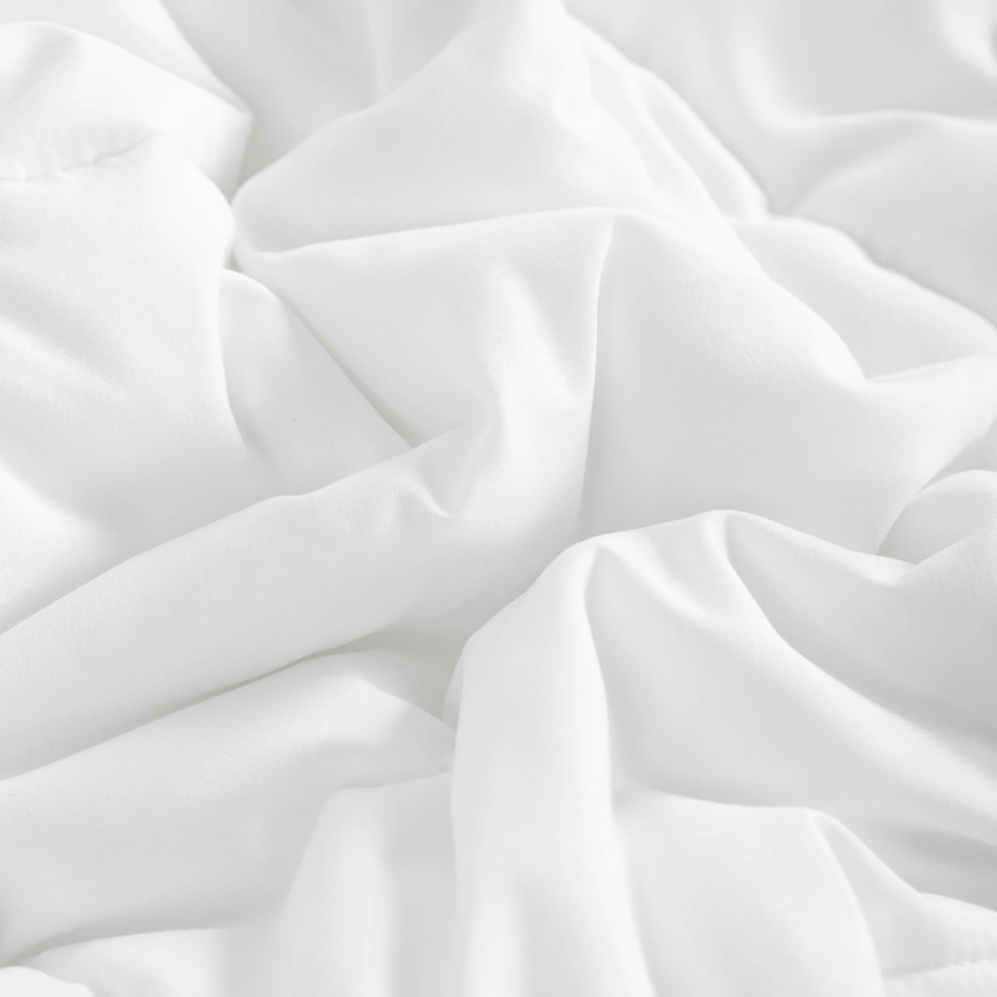 Twin Down Alternative Comforter – 68×90", White, All-Season Quilted Duvet Insert