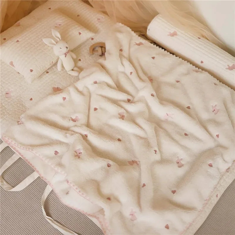 Baby Blanket – Soft Coral Fleece Cover for Newborns & Toddlers