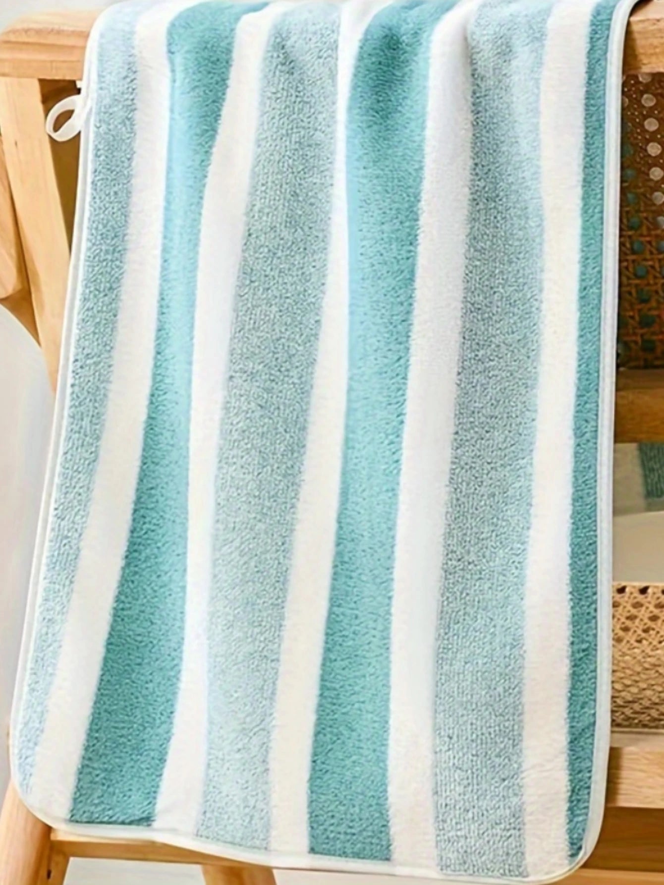 6pcs Striped Towel Set – Quick-Dry, Absorbent Bath, Hand & Washcloth Towels