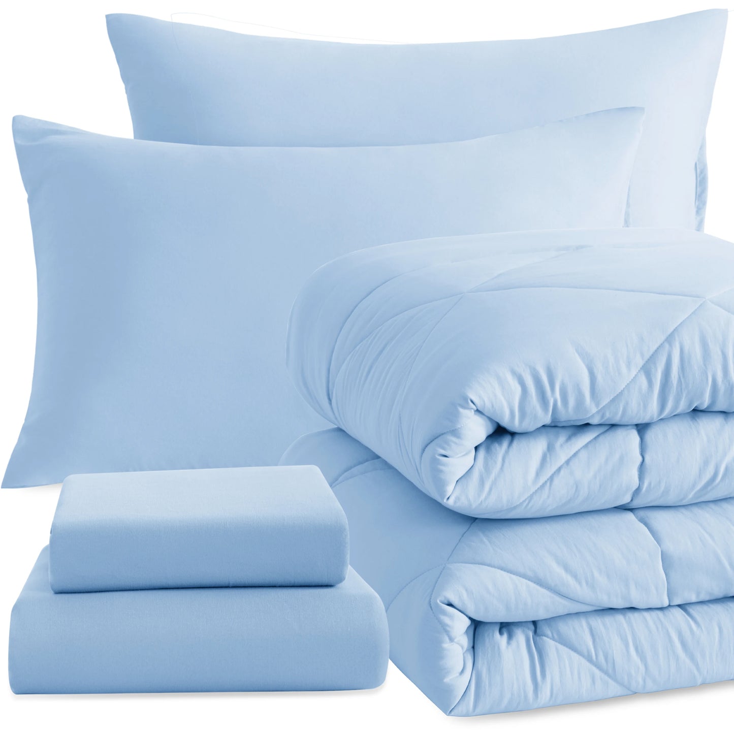 5-Piece Brushed Microfiber Comforter Set | Ultra Soft, Durable & Breathable Bedding Ensemble