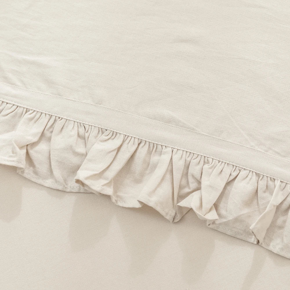 Simple & Opulence 4-Piece Linen Cotton Sheet Set – Breathable, Soft & Naturally Luxurious Bedding
