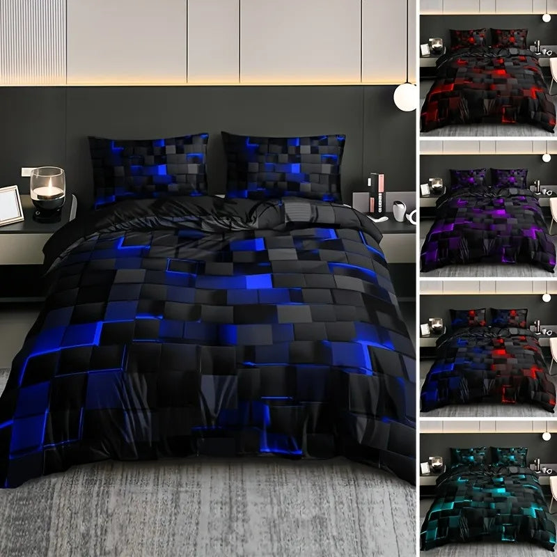 3-Piece Digital Print Quilt Cover Set(Duvet) – All-Season 🛏️🎨