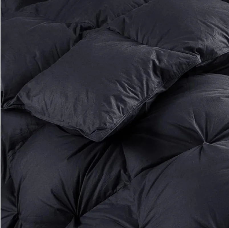 Luxury Goose Down Comforter – California King, All-Season with Pinch Pleats