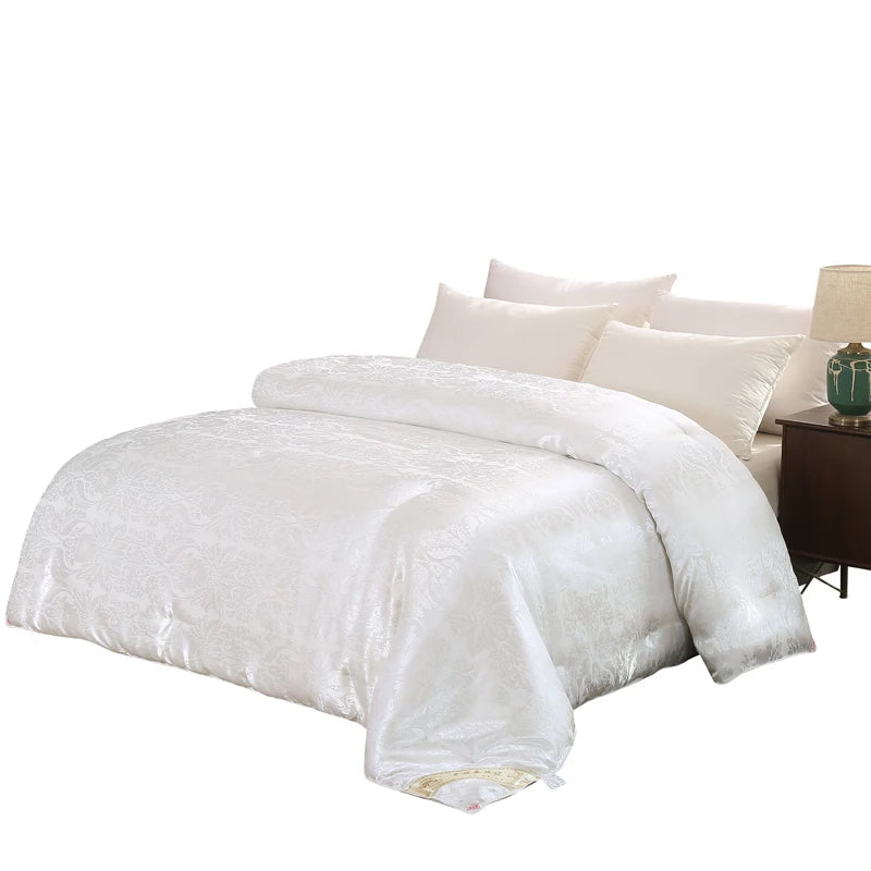 Mulberry Silk Comforter Duvet – Luxury Jacquard Quilt