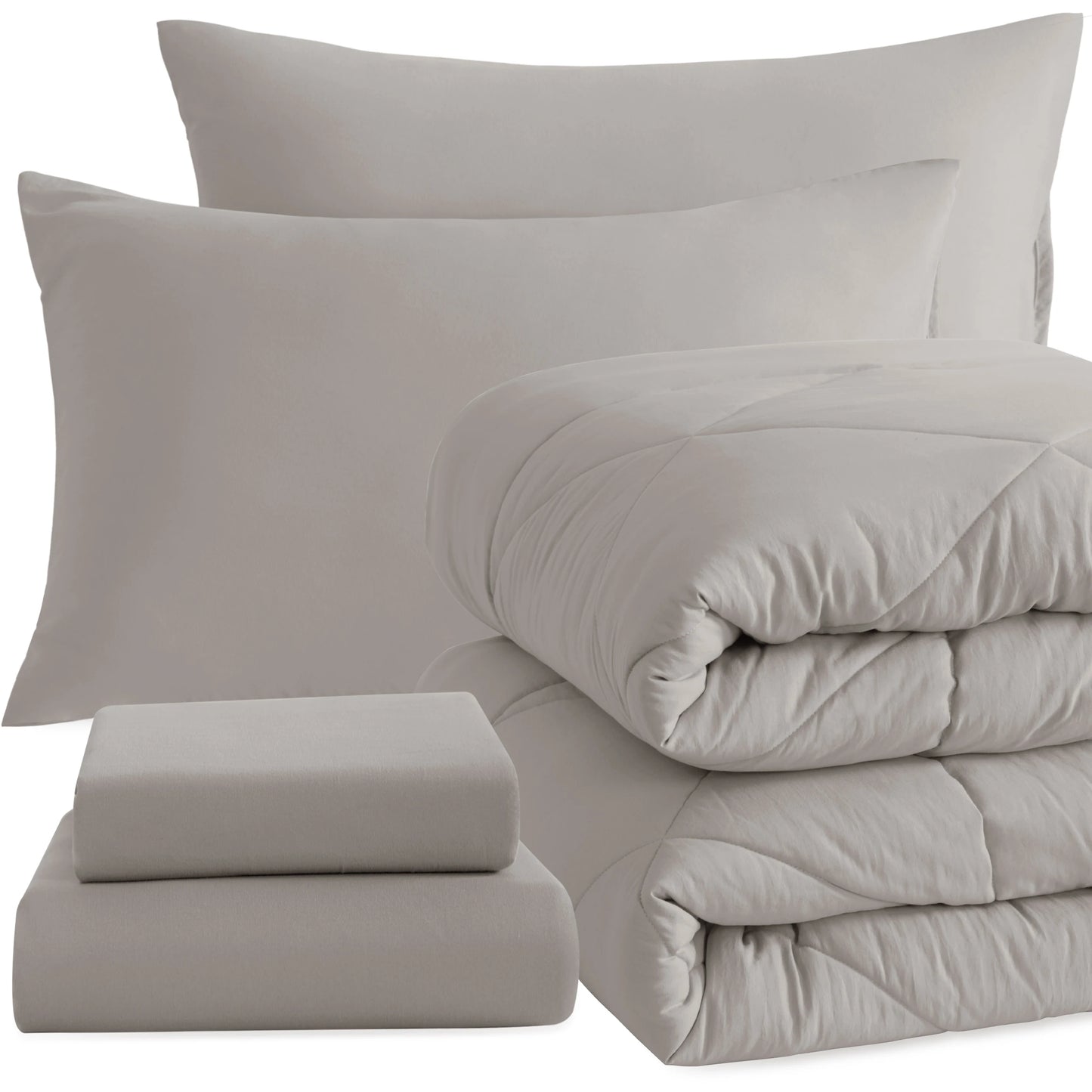 5-Piece Brushed Microfiber Comforter Set | Ultra Soft, Durable & Breathable Bedding Ensemble