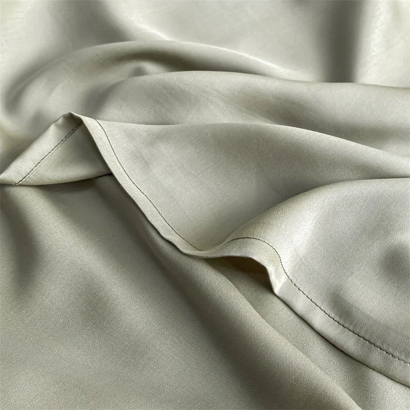 Luxury 100% Bamboo Fiber Bed Sheet | Ultra Soft Cooling Flat Sheet & Pillowcases | Breathable Silky Bedding