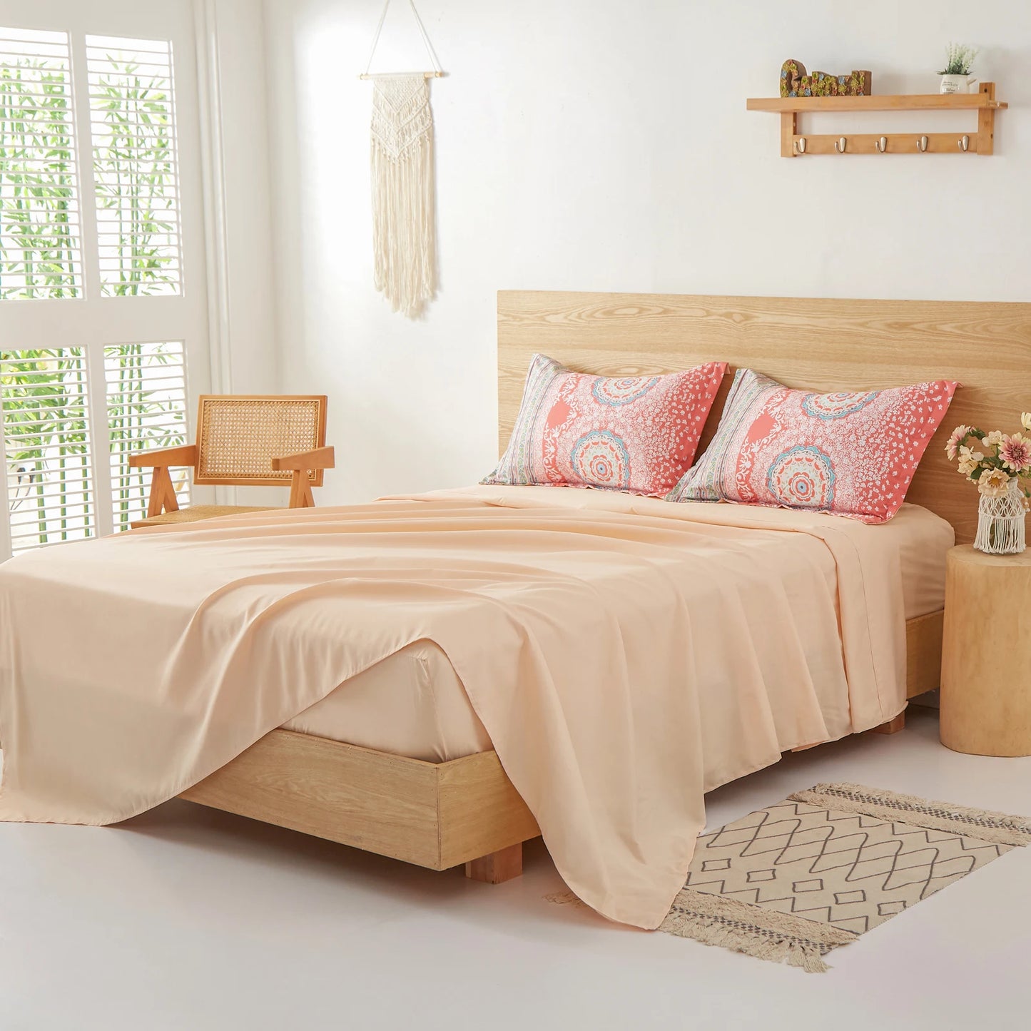 7-Piece Printed Comforter Set – Complete Bedding with Sheets & Pillow Shams