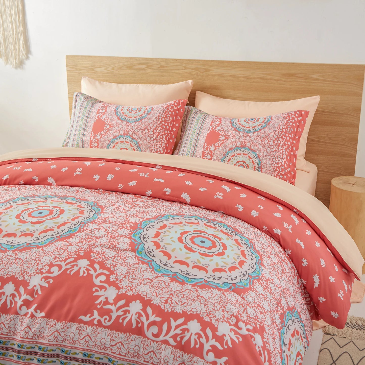 7-Piece Printed Comforter Set – Complete Bedding with Sheets & Pillow Shams