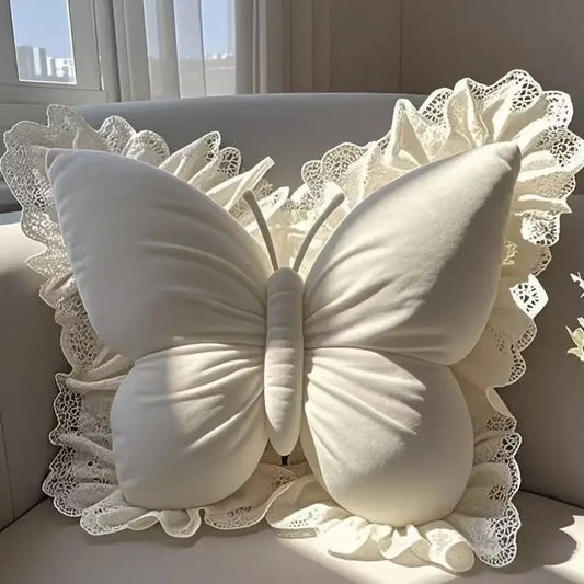 Princess Butterfly Bow Pillow – Decorative Cushion for Living Room, Bedroom, Car
