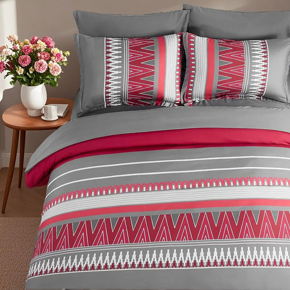 7-Piece Printed Comforter Set – Soft, Comfortable, All-Season Bedding