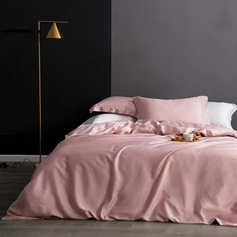 100% Lyocell Silk Duvet Cover – Ultra-Soft, Breathable & Luxurious Bedding