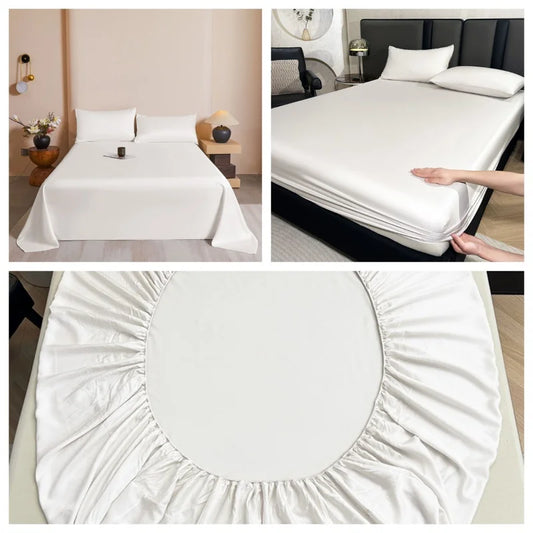 4-Piece Silky Eucalyptus Lyocell Sheet Set | Cooling, Breathable & Skin-Friendly Bedding