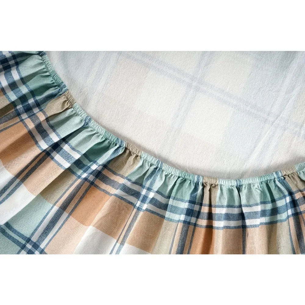 Queen Flannel Sheet Set – 100% Cotton, Brushed Soft, Warm Winter Bedding