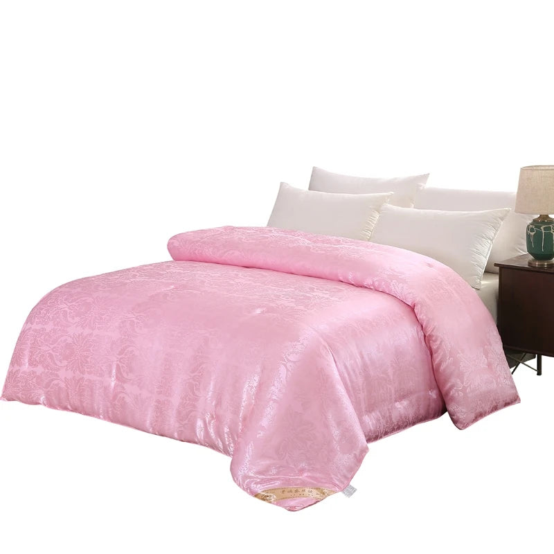 Mulberry Silk Comforter Duvet – Luxury Jacquard Quilt