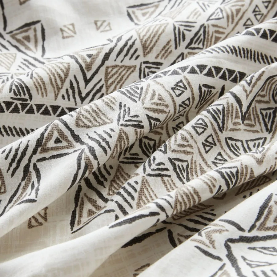 4 Piece Printed Comforter Set with Throw Pillow