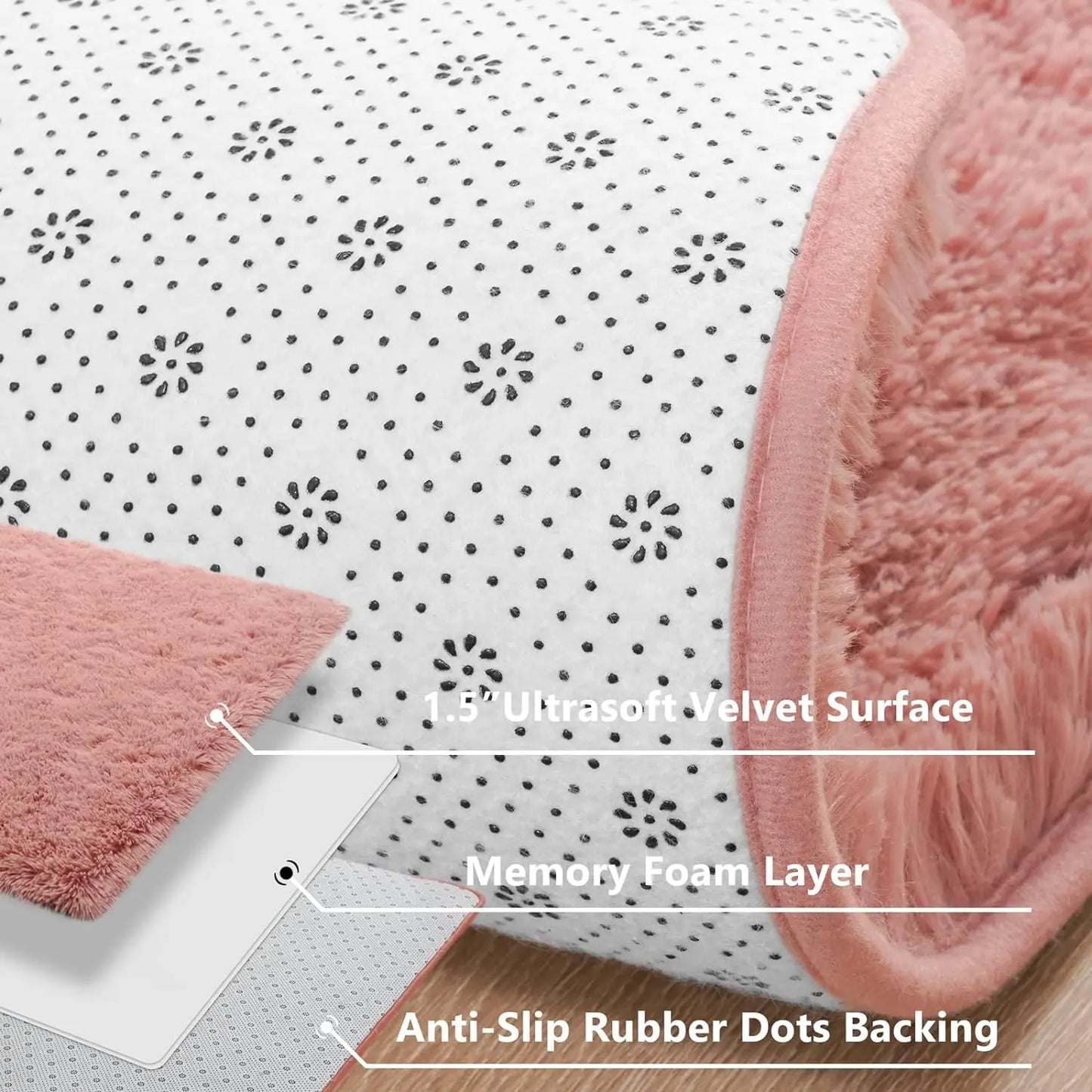 Fluffy Indoor Rug – Plush Soft Carpet, Non-Slip Durable Area Rug