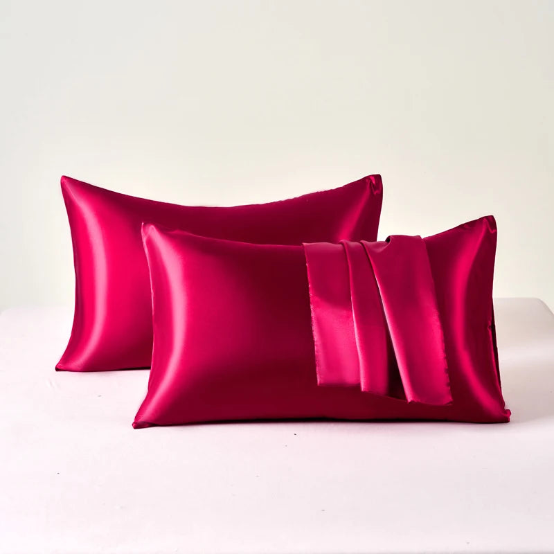 2-Piece Satin Pillowcase Set – Smooth, Soft, Hair & Skin Friendly, 100% Polyester