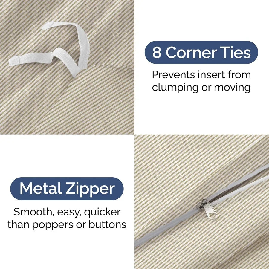 Queen Size Duvet Cover Set – Extra Soft, Comfortable, All-Season