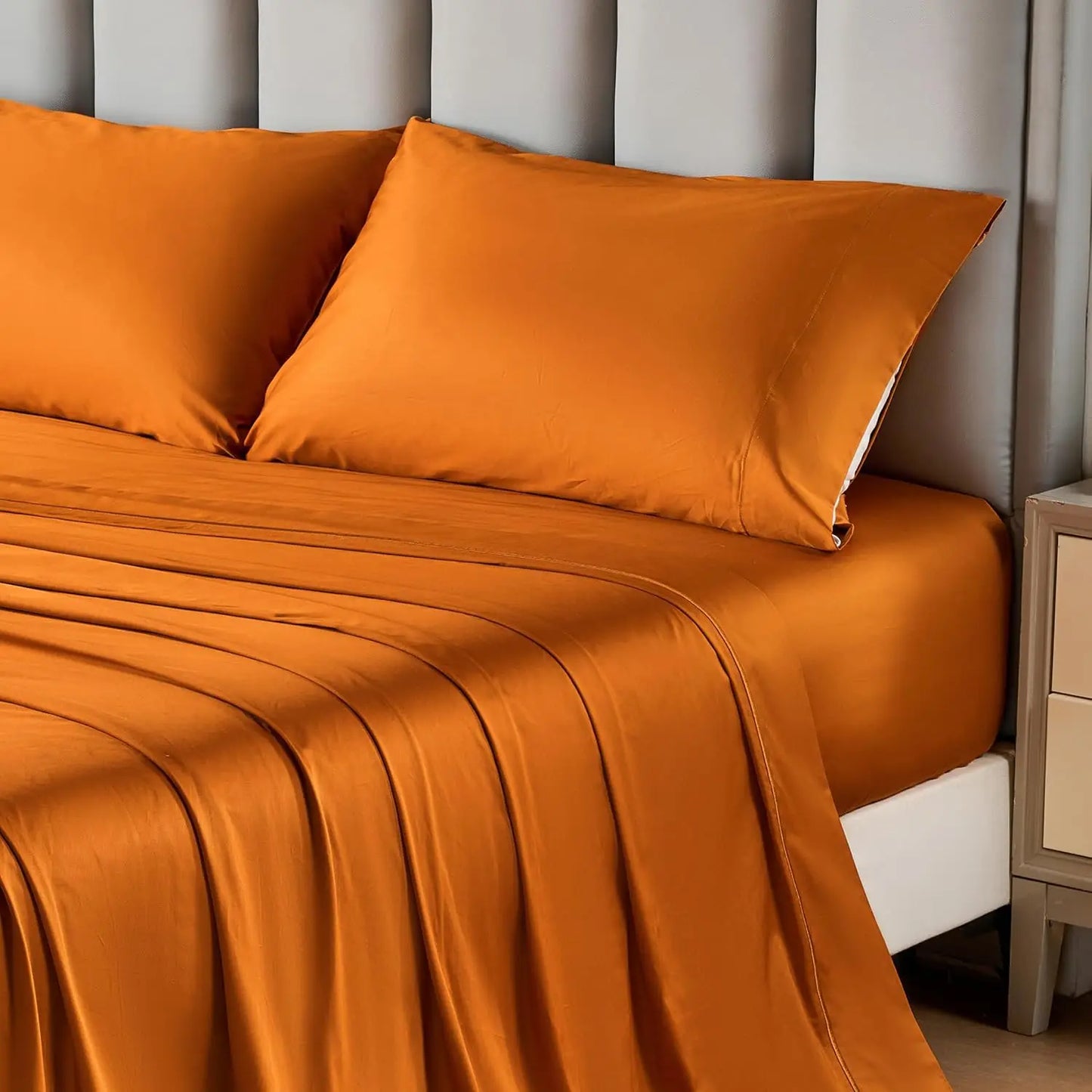 Simple & Opulence 100% Egyptian Cotton 4-Piece Sheet Set