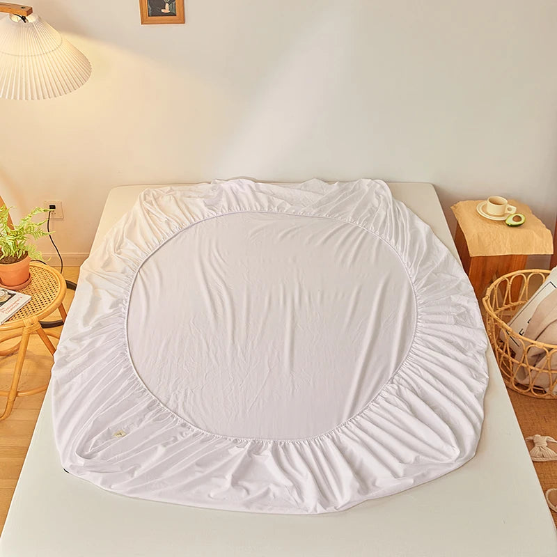 Luxury Egyptian Cotton Fitted Bed Sheet – Soft, Breathable & Elastic Mattress Cover