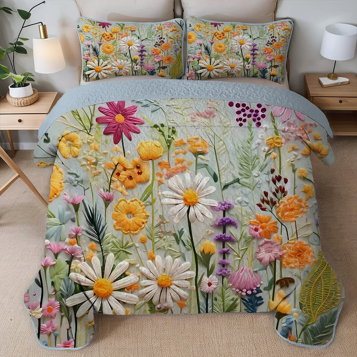 Animal Print Quilt Set – Soft 100% Polyester Microfiber