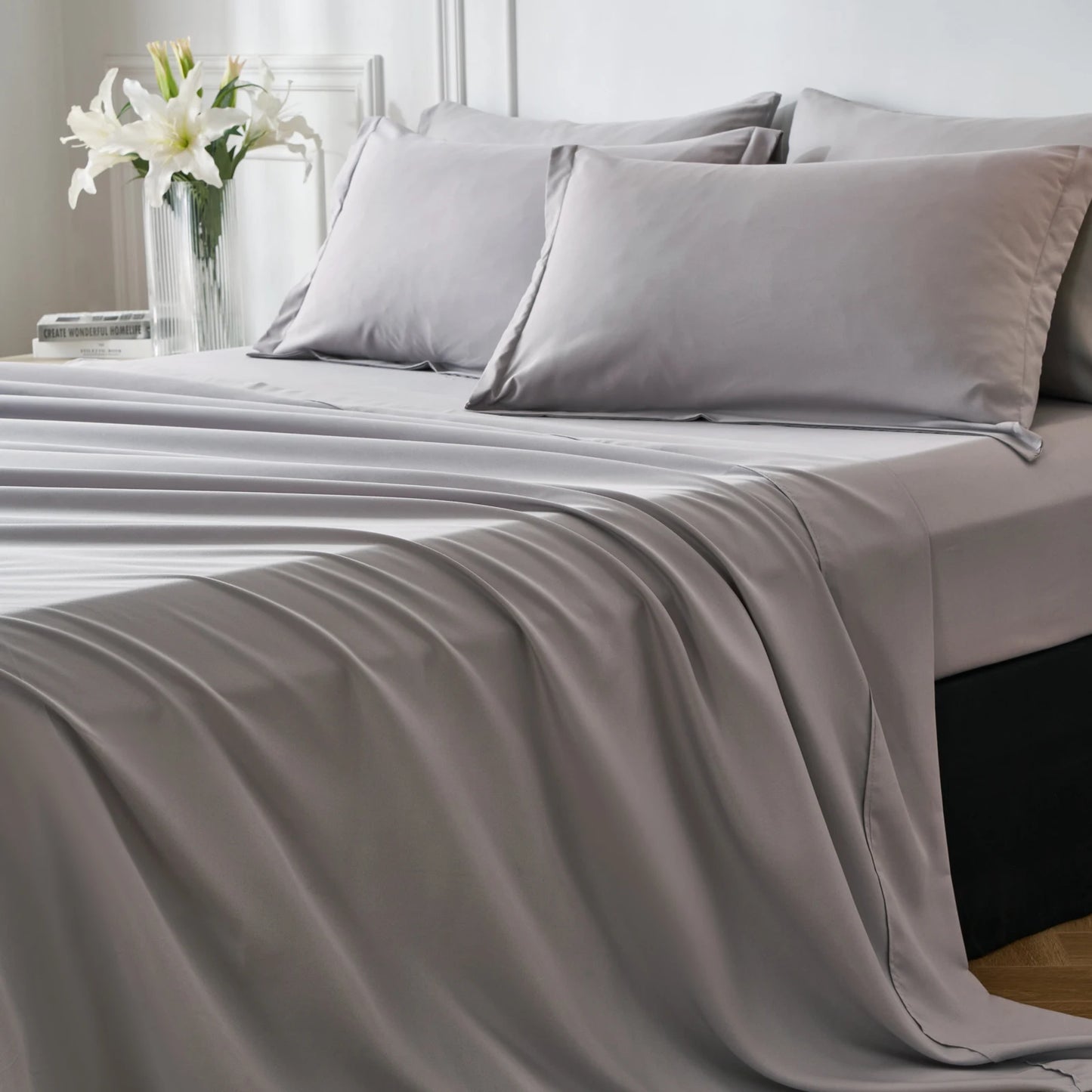 7-Piece Solid Comforter Set – Soft, Comfortable, All-Season Bedding