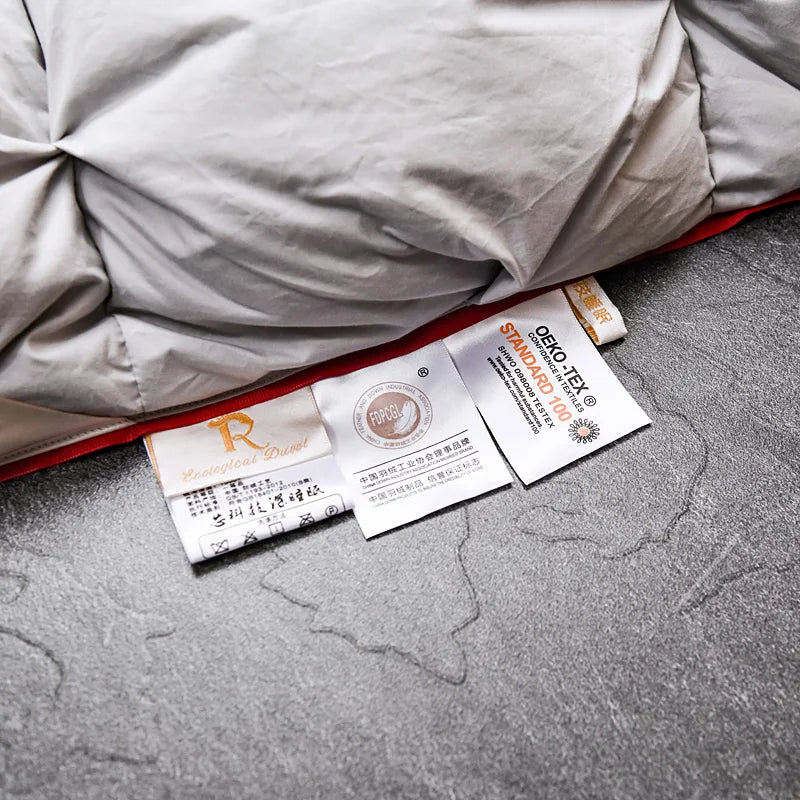 White Goose Down Duvet – Thick 3D Pinch-Pleated Comforter