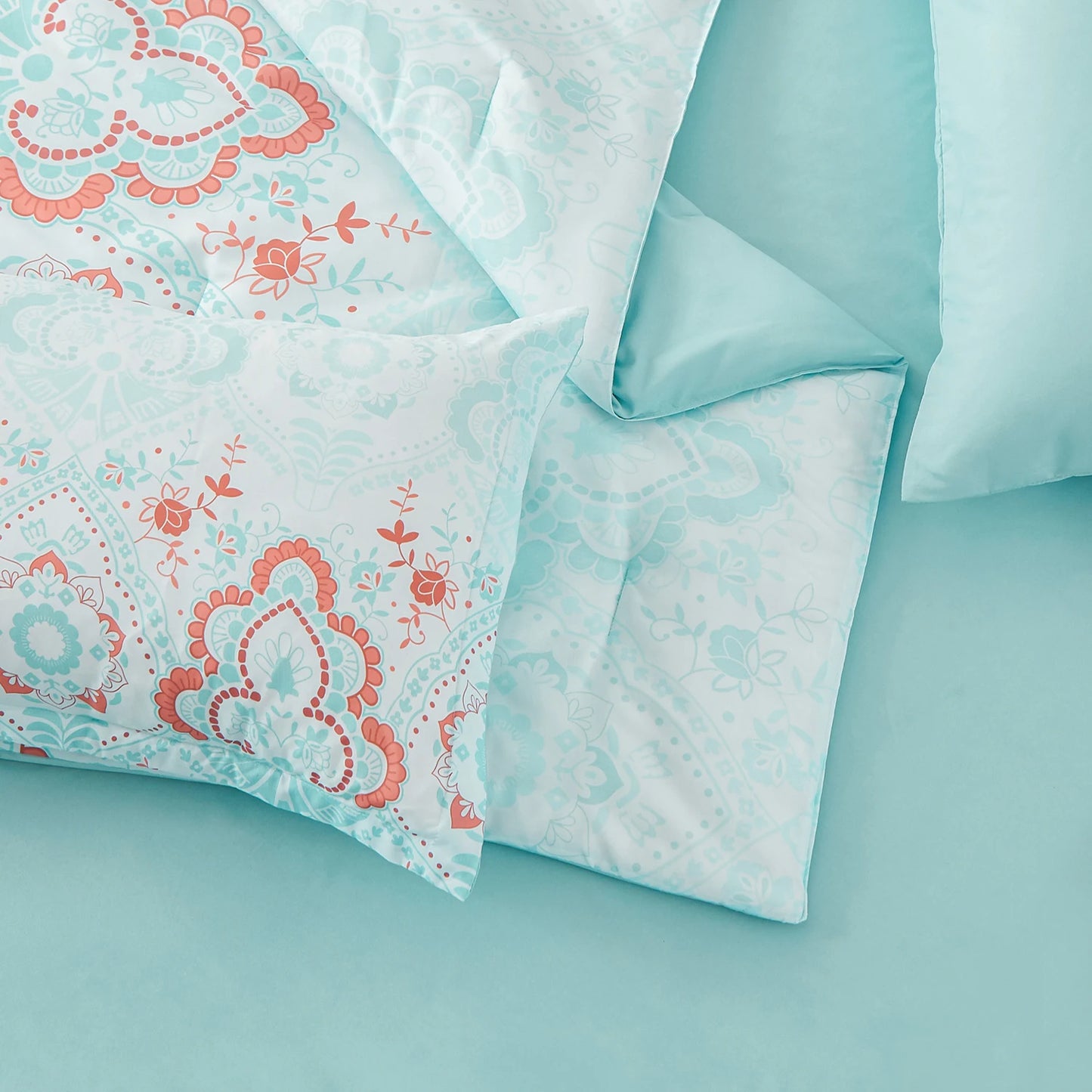 7-Piece Boho Geometric Comforter Set – Ultra-Soft Microfiber Bedding with Sheets & Pillow Shams