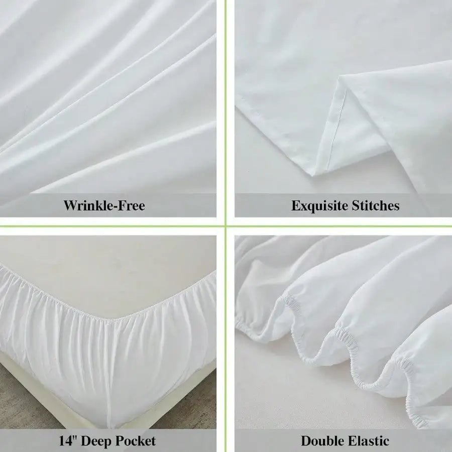 6-Piece Queen Sheet Set – Ultra-Soft, Wrinkle-Free Microfiber with Deep Pockets