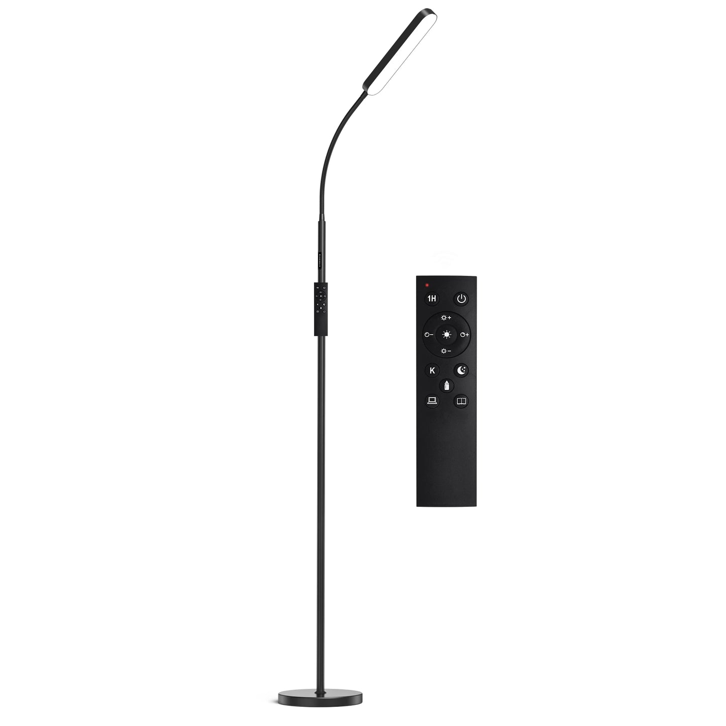 68.7" LED Standing Floor Lamp with Remote Control – Modern Dimmable Lighting