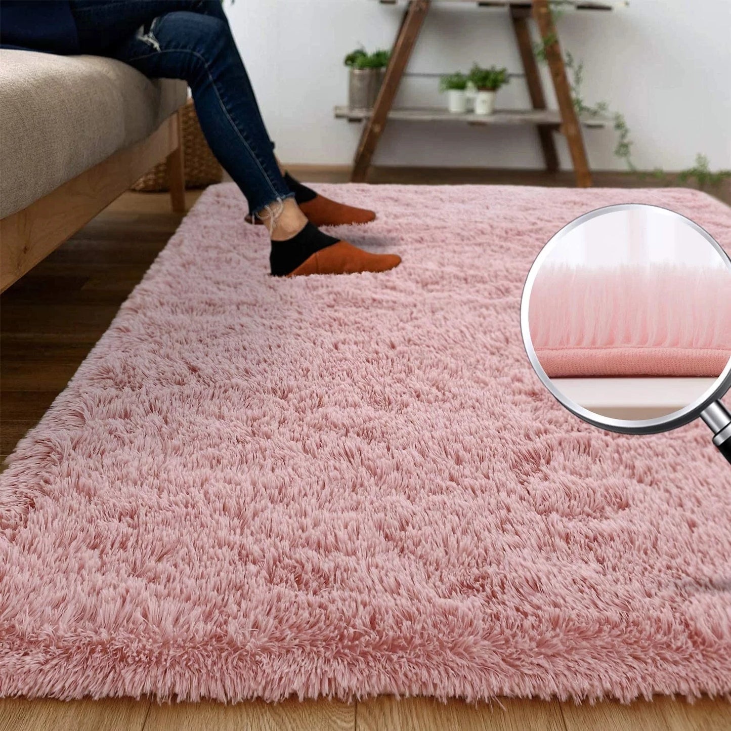 Fluffy Indoor Rug – Plush Soft Carpet, Non-Slip Durable Area Rug