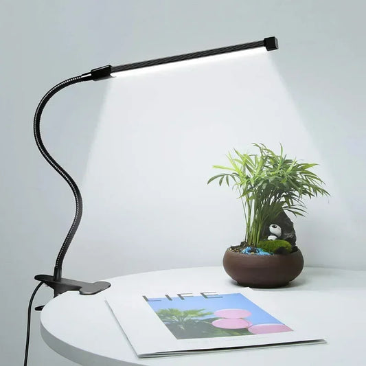 LED Clip-On Desk Lamp – Eye Protection Reading Light for Study & Bedroom