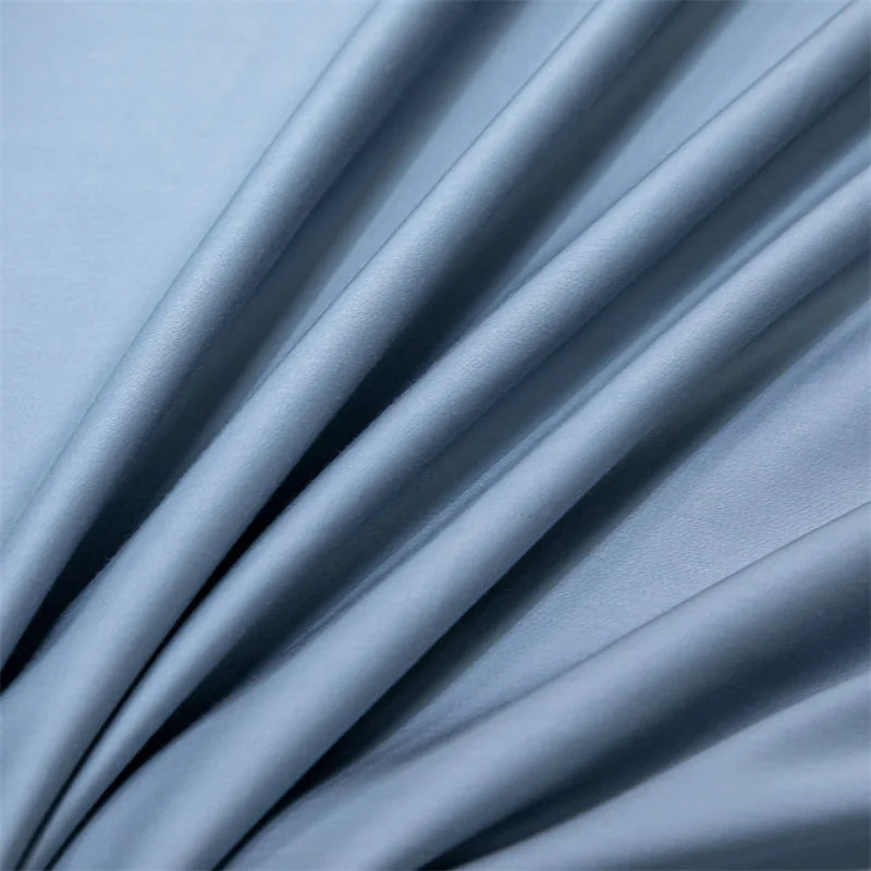 Luxury 100% Bamboo Fiber Bed Sheet | Ultra Soft Cooling Flat Sheet & Pillowcases | Breathable Silky Bedding