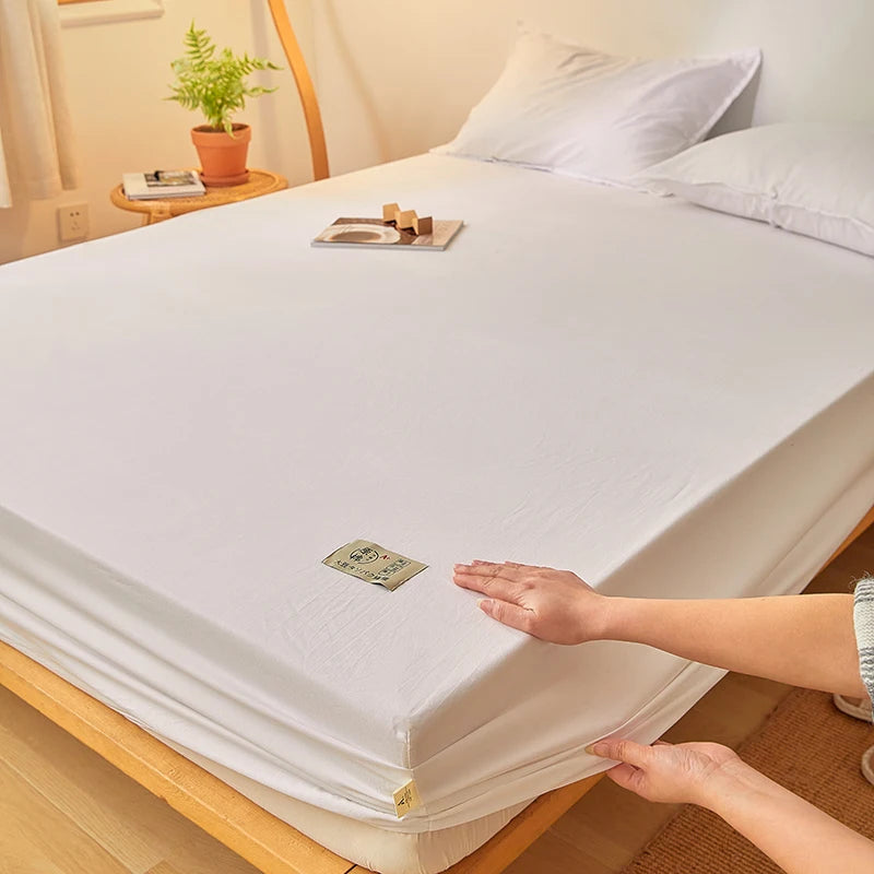 Luxury Egyptian Cotton Fitted Bed Sheet – Soft, Breathable & Elastic Mattress Cover