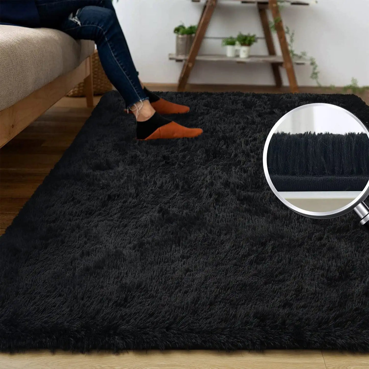 Fluffy Indoor Rug – Plush Soft Carpet, Non-Slip Durable Area Rug