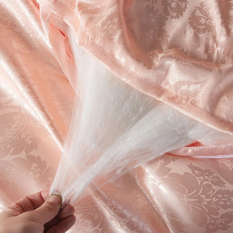 Mulberry Silk Comforter Duvet – Luxury Jacquard Quilt