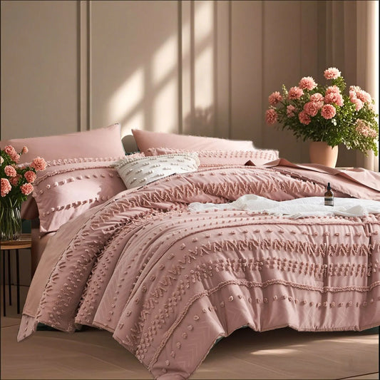 7-Piece Tufted Comforter Set – Soft & Cozy Queen Bedding 🛏️✨