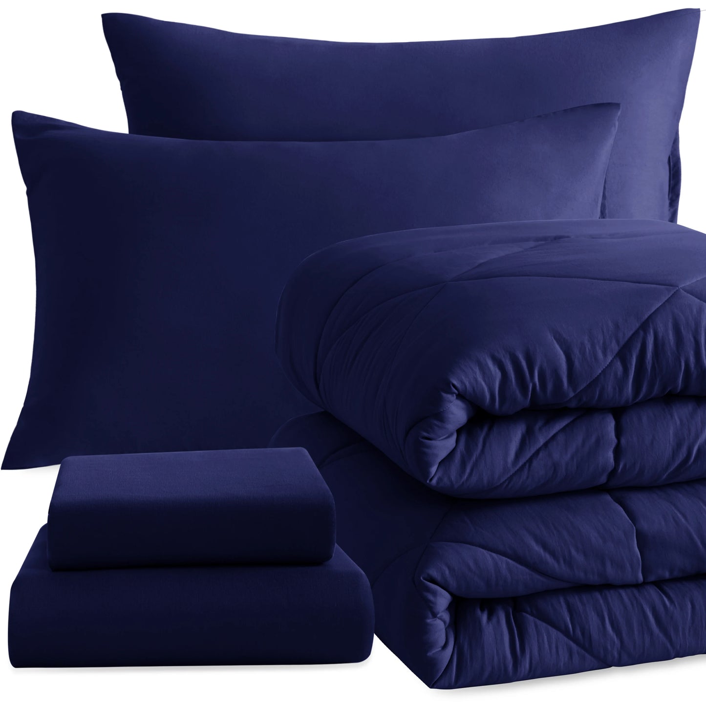 5-Piece Brushed Microfiber Comforter Set | Ultra Soft, Durable & Breathable Bedding Ensemble