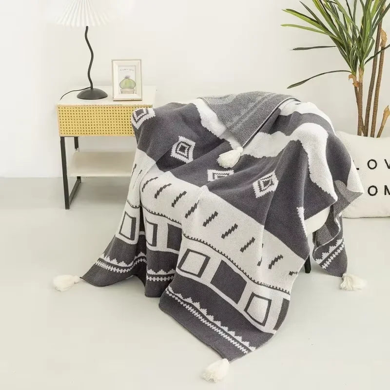 Bohemian Blanket – Soft Knit Summer Throw