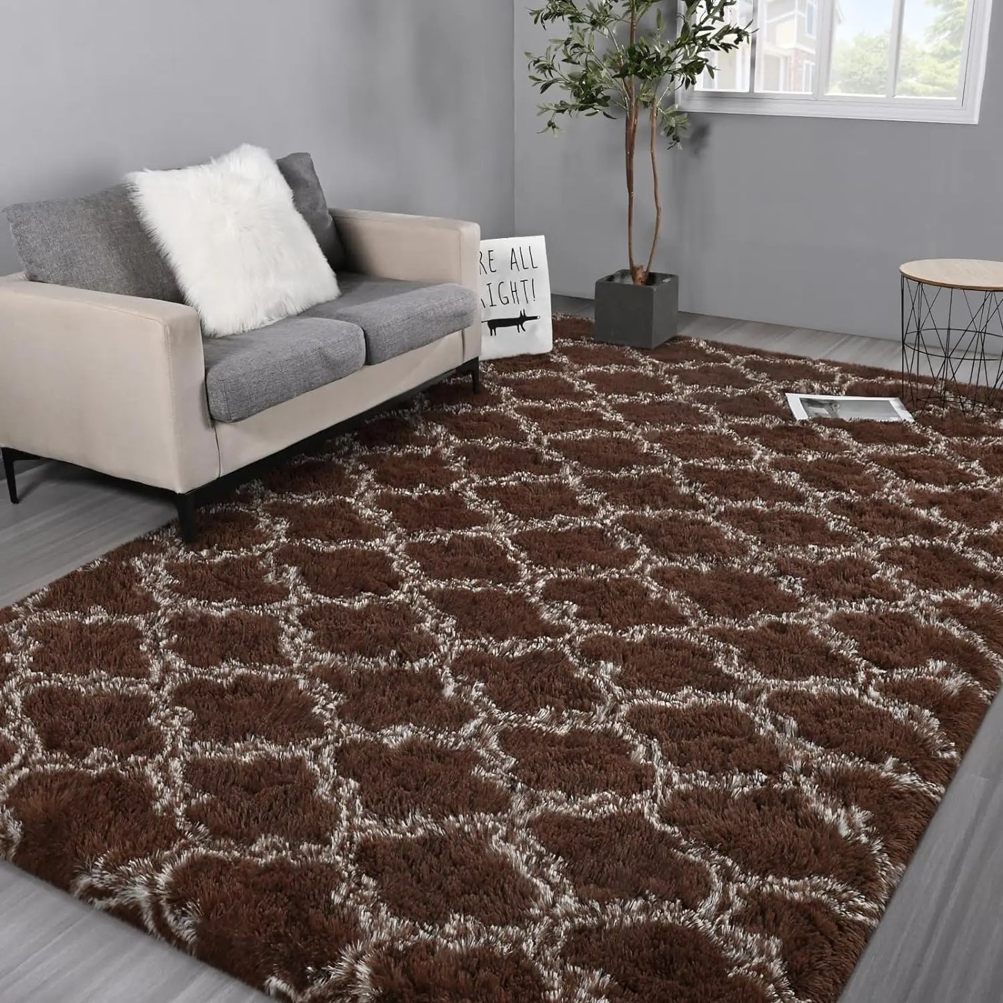 Large Shag Area Rug – Super Soft Plush Fluffy Carpet