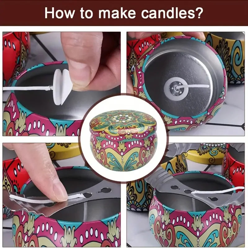 🕯️ Empty Metal Candle Jar – Reusable DIY Candle Container for Candle Making & Home Décor