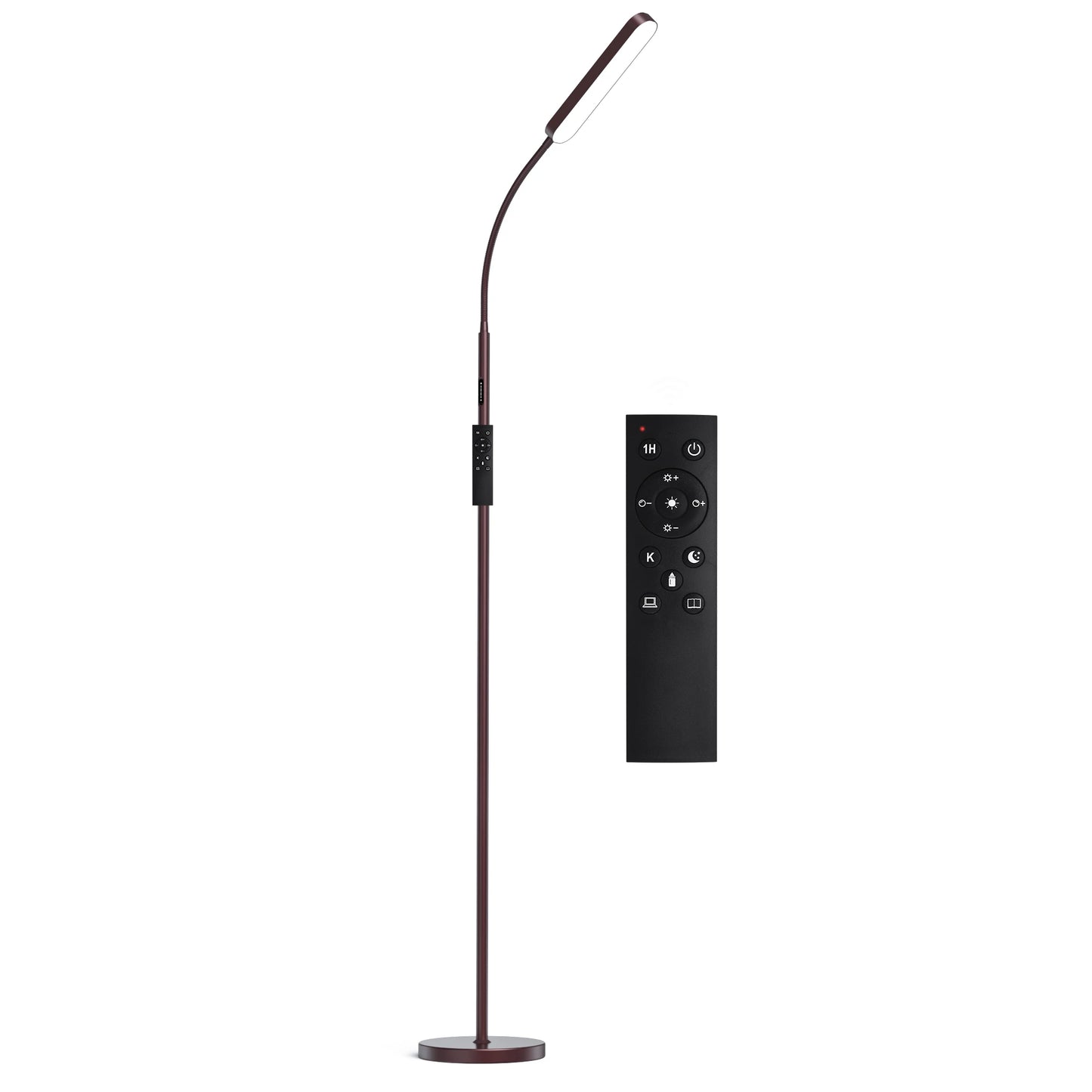 68.7" LED Standing Floor Lamp with Remote Control – Modern Dimmable Lighting